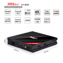 H96 Pro+ with Kodi 17.3 and 1 Month IPTV - Atomic Media Center